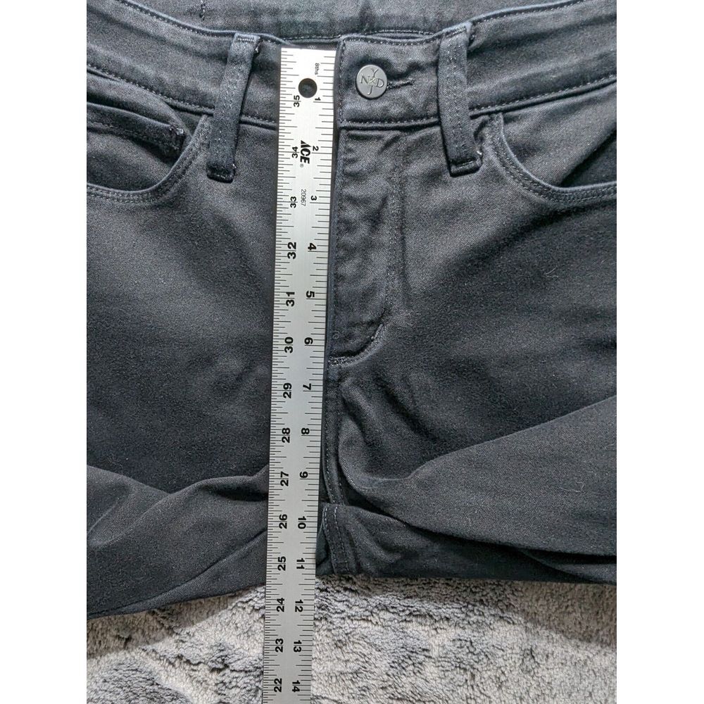 NYDJ Slightly Tapered Leg Jeans Women's Size 30 Black - Picture 6 of 12